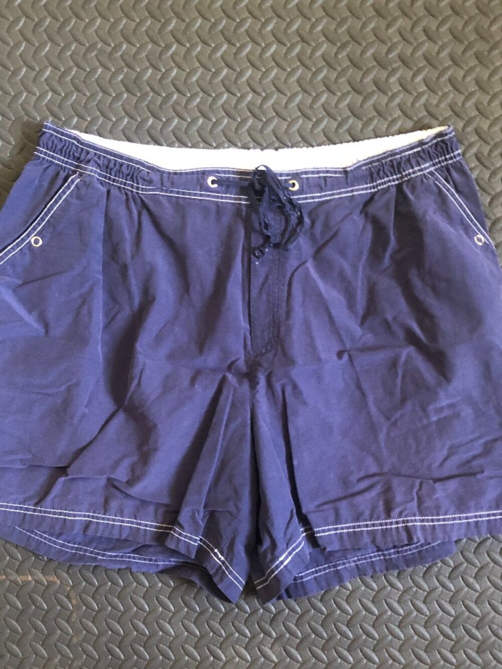 JMS JUST MY SIZE NAVY BLUE SHAPED FIT BOARD SHORTS PLUS SIZE 2X